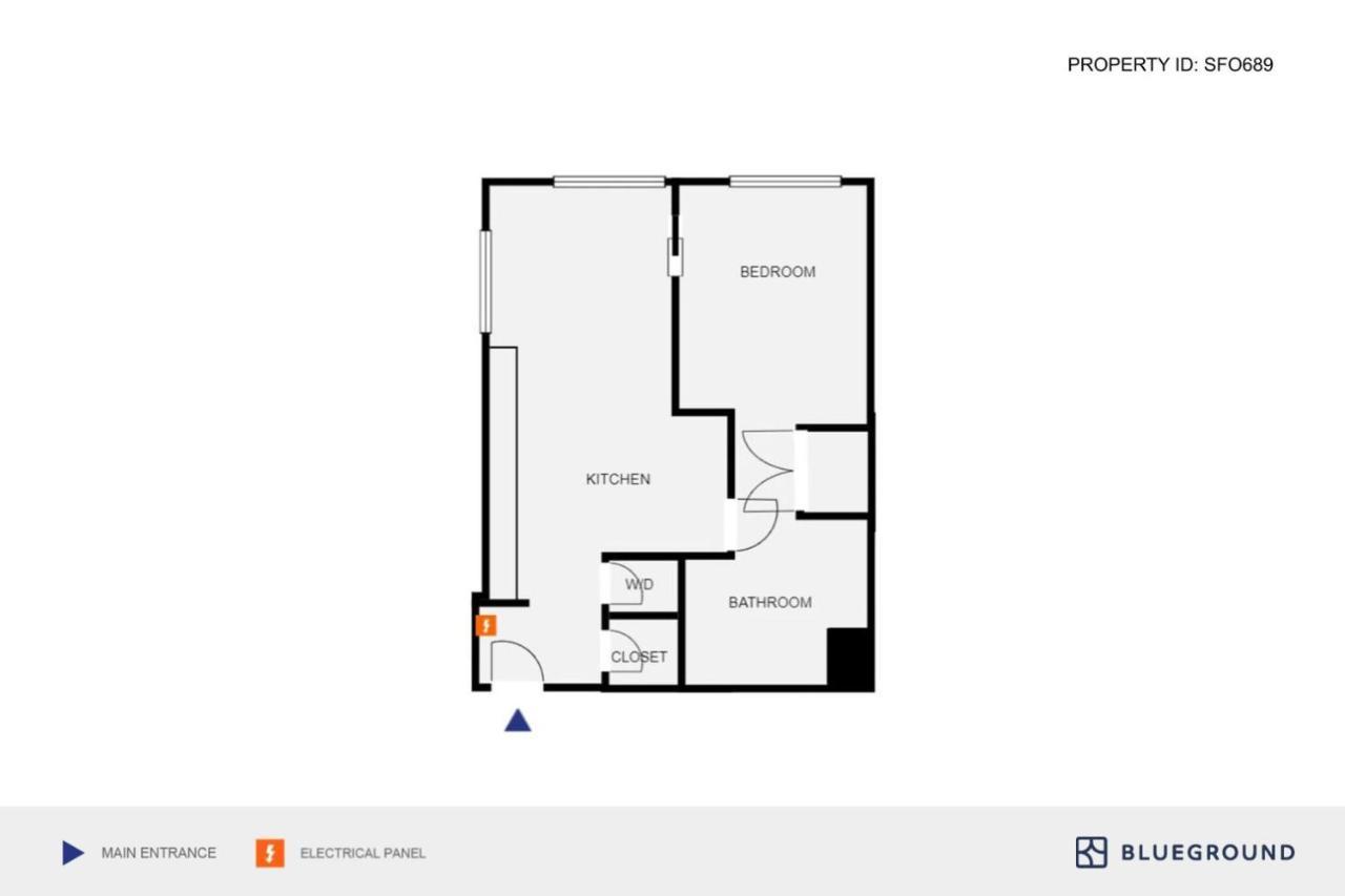 Apartment Lower Nob Hill 1br W Gym Roof Nr Bars Sfo-689 *