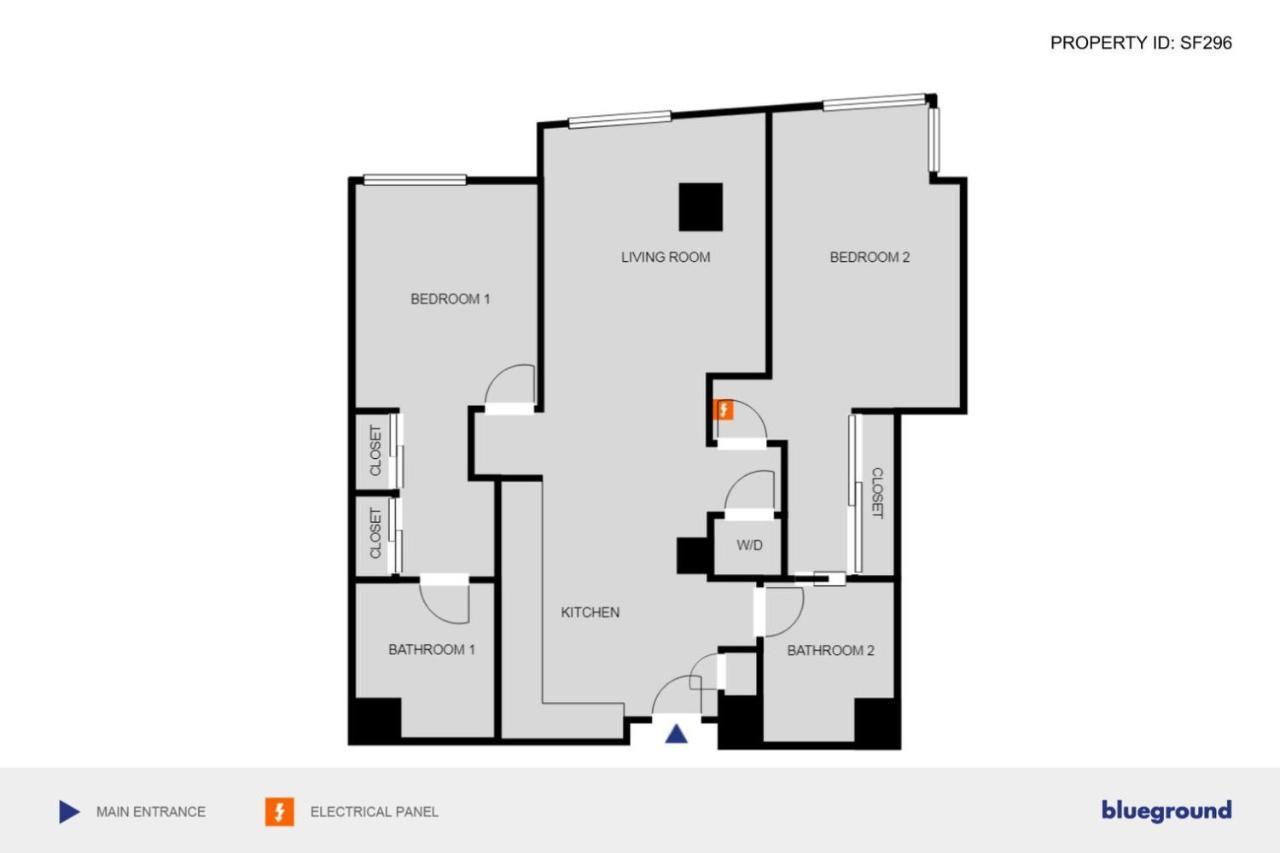 Soma 2br Gym Roofdeck Nr Muni Whole Foods Sfo-296 * San Francisco